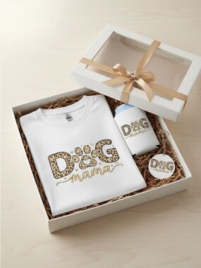 Mom gift set t-shirt, matching keychain and free can cooler sleeve . Great gift